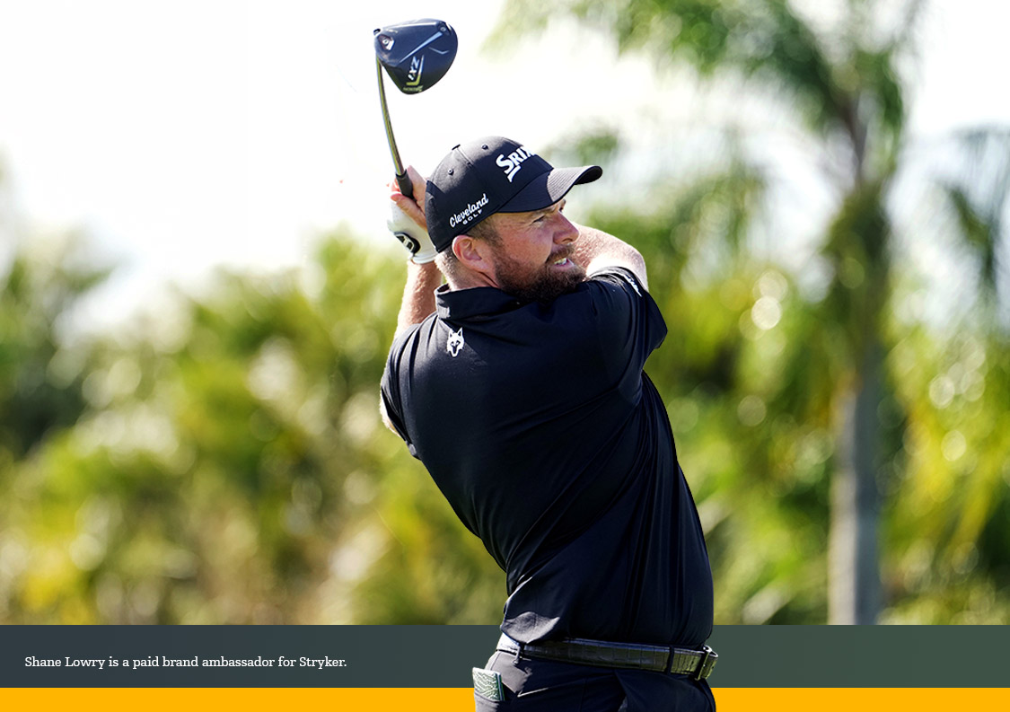 Shane Lowry pro golfer and caregiver